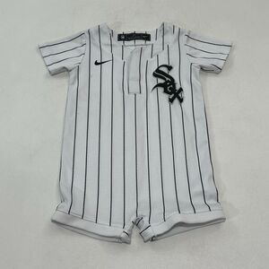 Nike Baby/Toddler One-Piece White Pinstripe Chicago White Sox MLB Romper, 24M